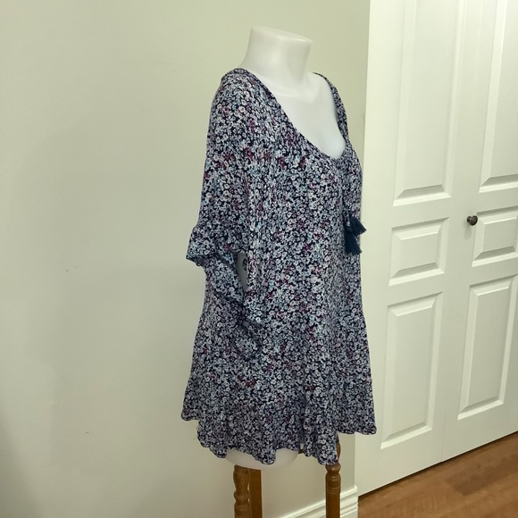 BOHO SUMMER Prairie Peasant Top tiered XL - Picture 8 of 8
